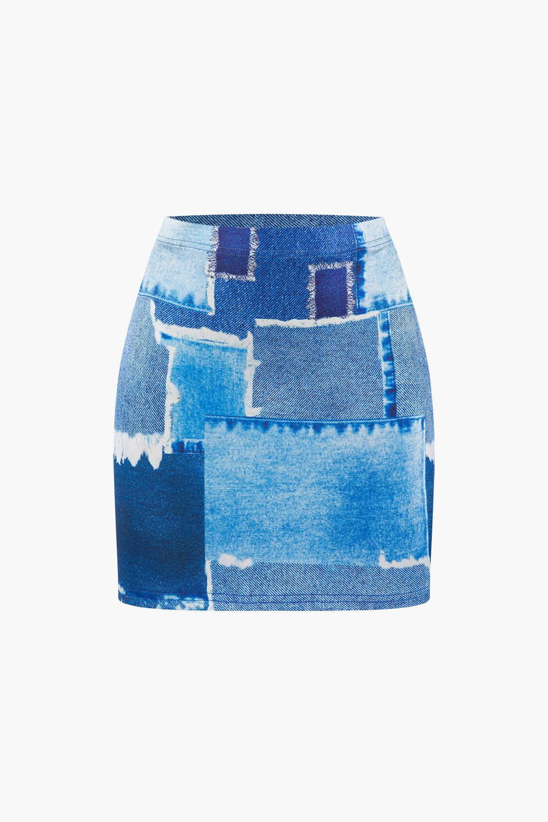 Denim Print Cut Out Top And Mini Skirt Set sold by Micas product image thumbnail 3