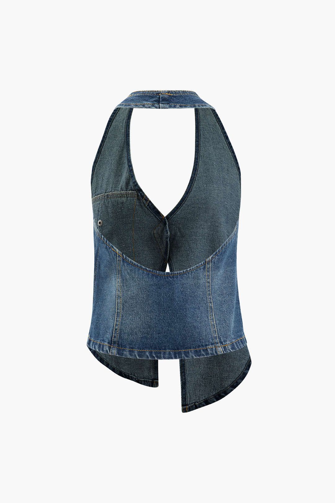 Asymmetric Halter Denim Cami Top sold by Micas product image thumbnail 2