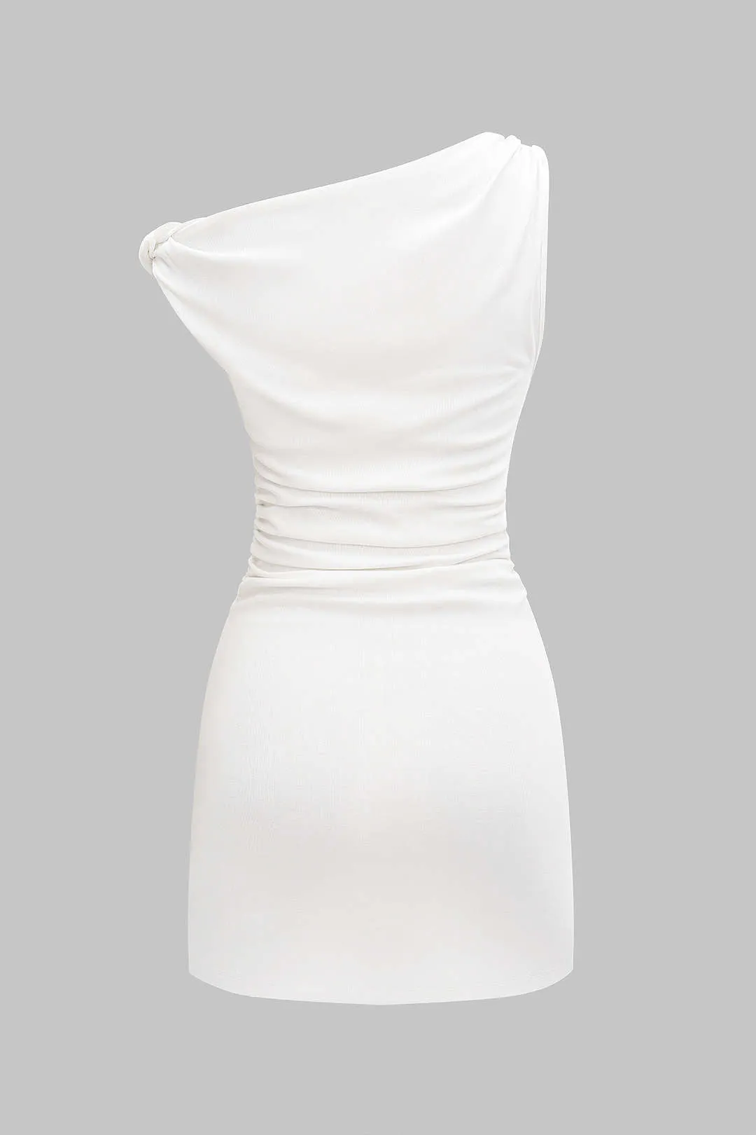 Metallic Decor Twist Knot Off Shoulder Sleeveless Mini Dress sold by Micas product image thumbnail 2