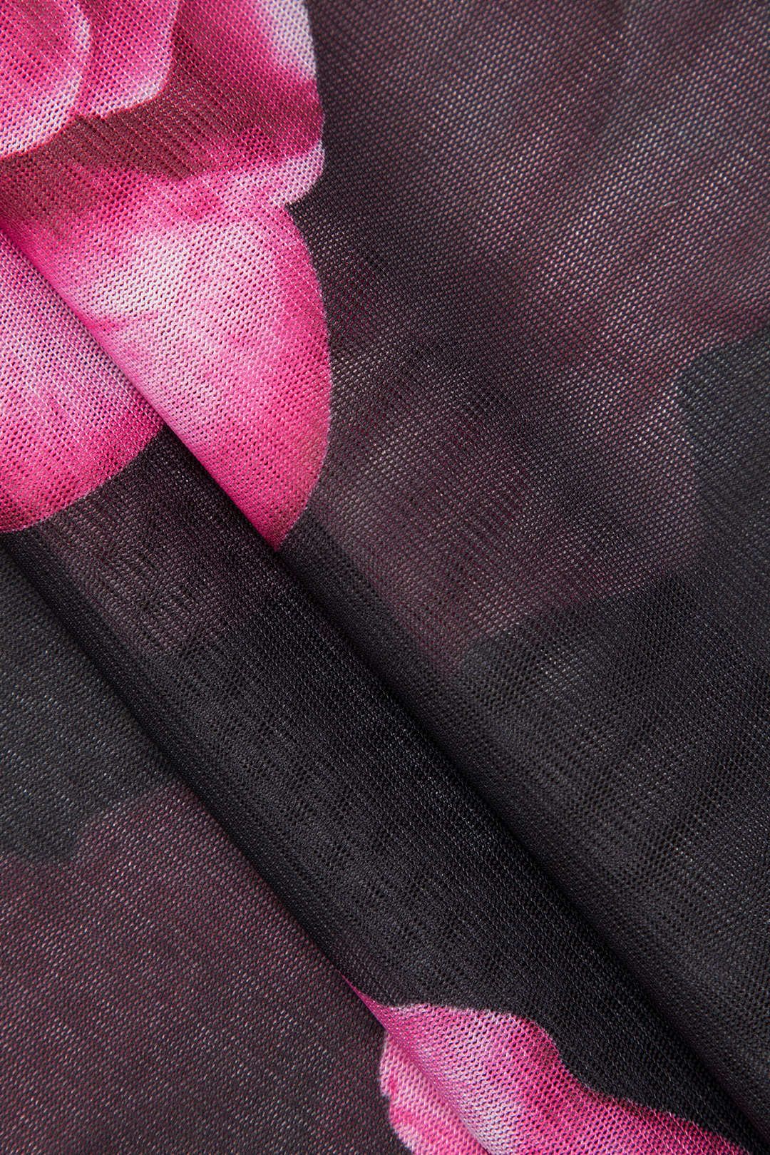 Floral Print Mesh Long Sleeve Top And Mini Skirt Set sold by Micas product image thumbnail 7