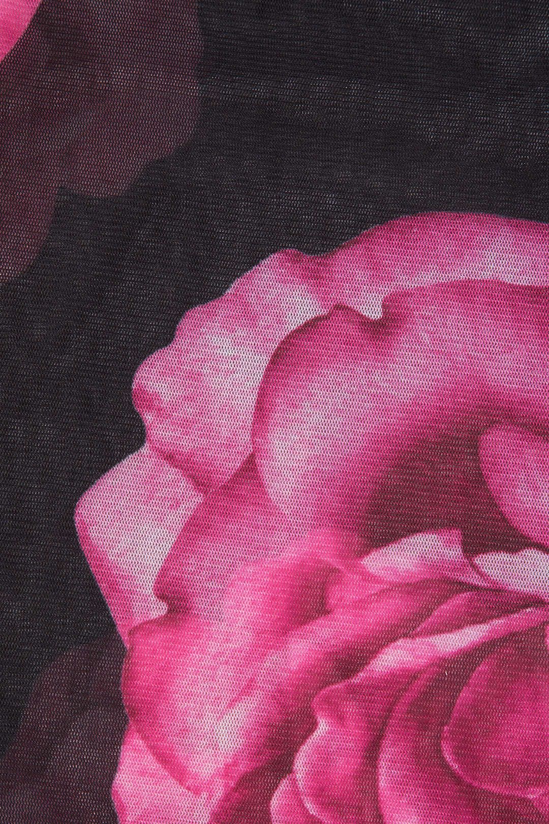 Floral Print Mesh Long Sleeve Top And Mini Skirt Set sold by Micas product image thumbnail 6