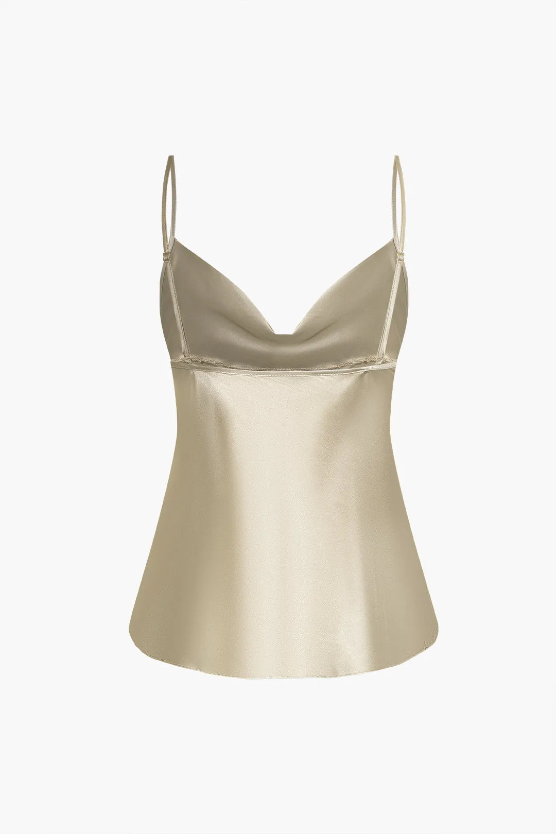 Solid Cowl Neck Cami Top And Pants Sleepwear Set sold by Micas product image thumbnail 4