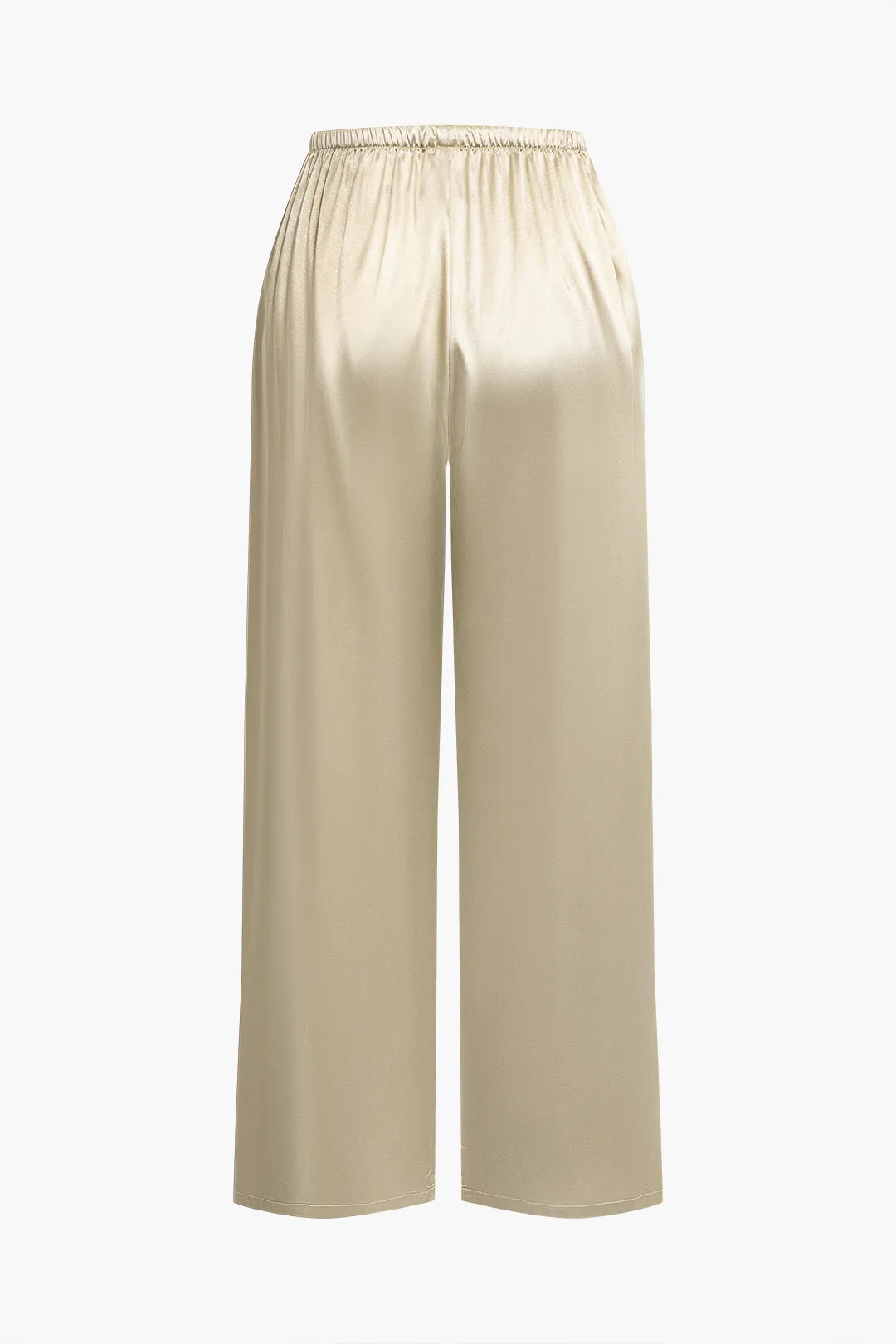 Solid Cowl Neck Cami Top And Pants Sleepwear Set sold by Micas product image thumbnail 5