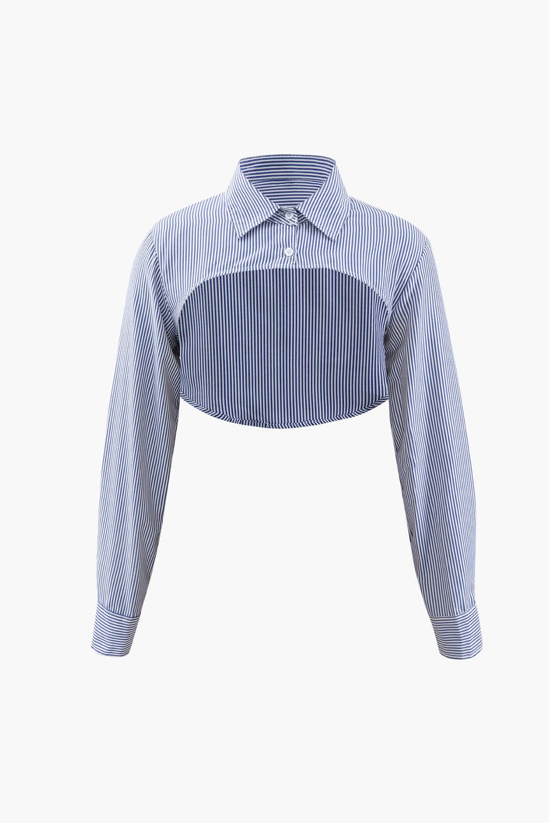 Stripe Halter Cami And Super Crop Shirt sold by Micas product image thumbnail 3