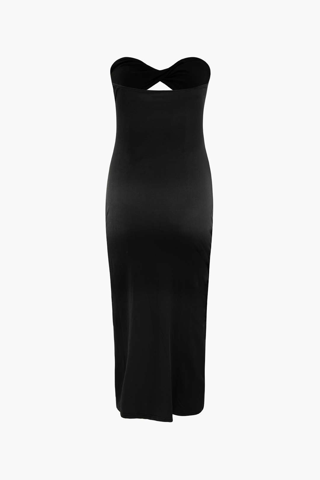 Twist Front Cut-Out Strapless Maxi Dress sold by Micas product image thumbnail 2