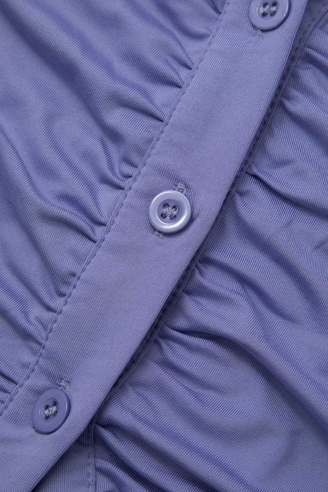 Collar Ruched Long Sleeve Shirt And Mini Skirt Set sold by Micas product image thumbnail 7