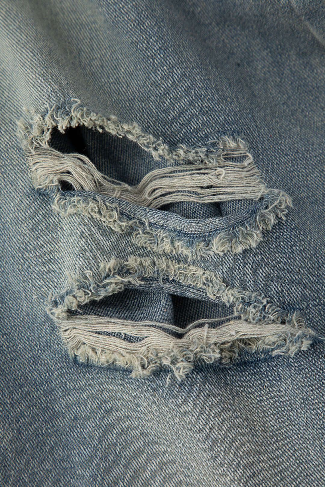 High Waisted Destroyed Straight Leg Jeans sold by Micas product image thumbnail 4