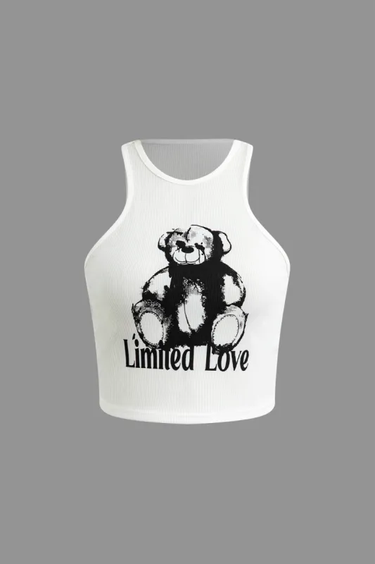 Tanktop med tegneserietryk sold by Micas