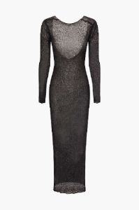 Backless Open Knit Long Sleeve Maxi Dress sold by Micas