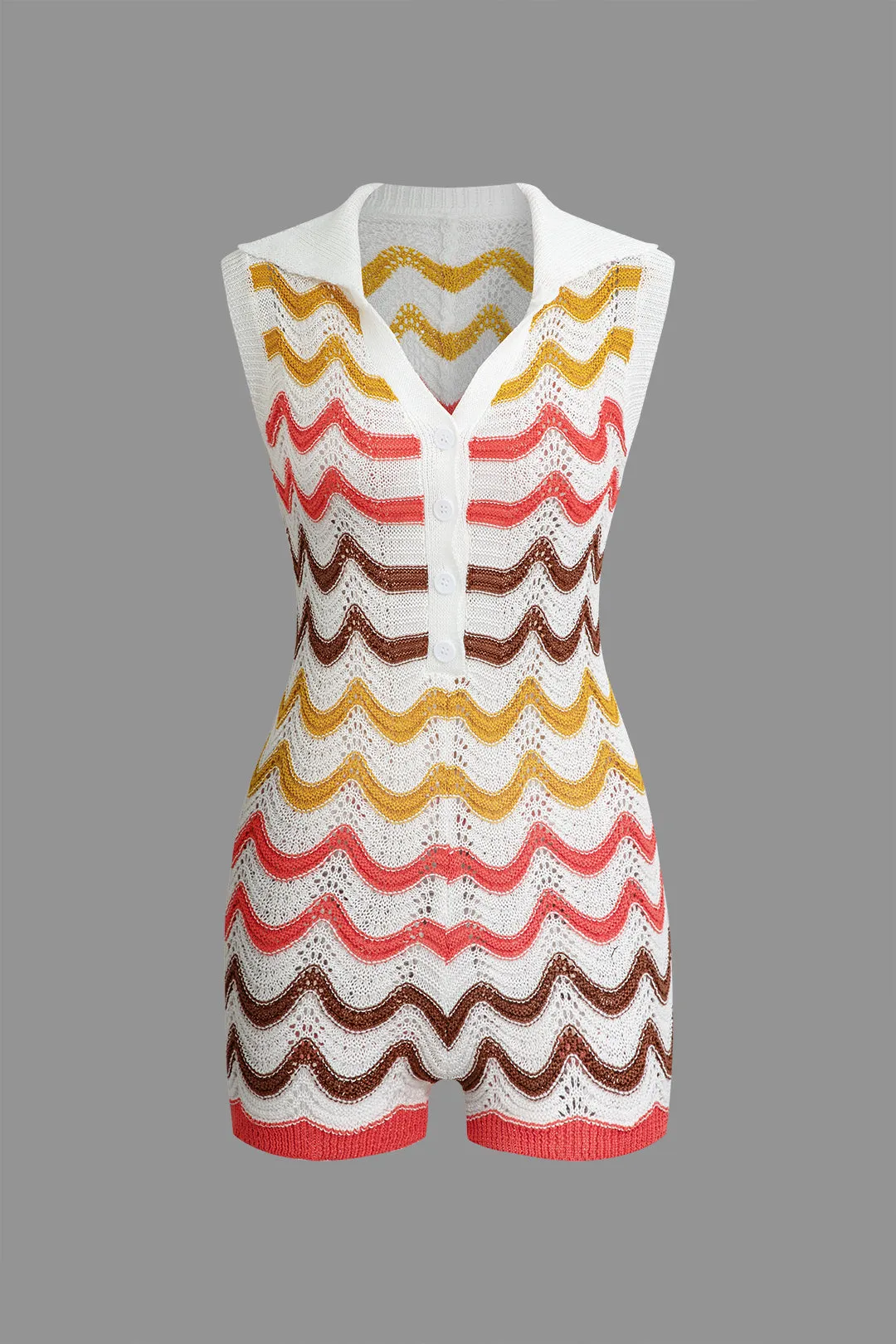 Bølget mønster ærmeløs strik bukser sold by Micas