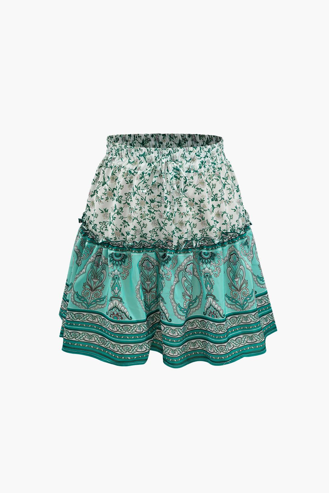 Floral Print Tie Strap Cami Top And Mini Skirt Set sold by Micas product image thumbnail 5