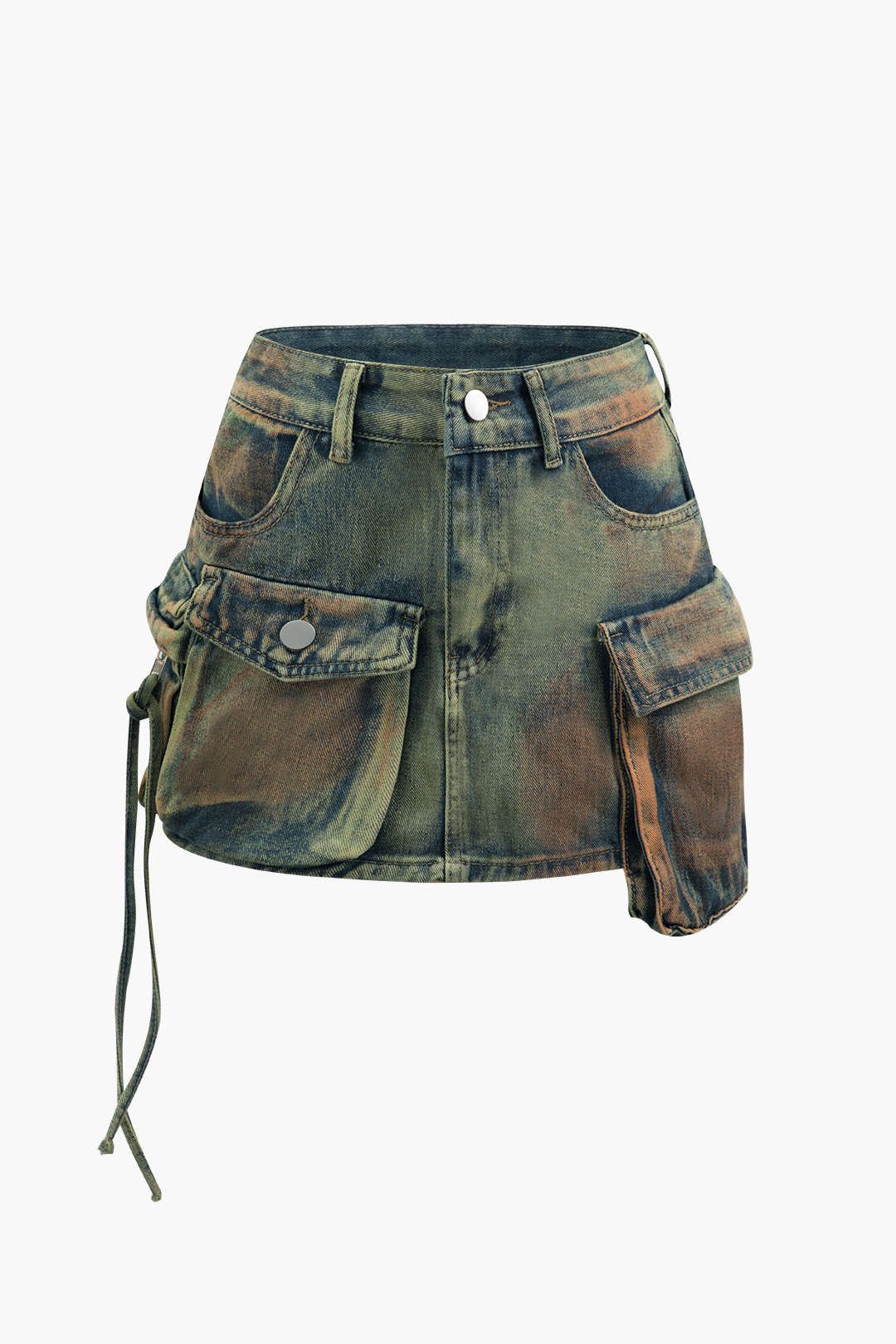 Flap Pocket Denim Mini Skirt sold by Micas product image thumbnail 2