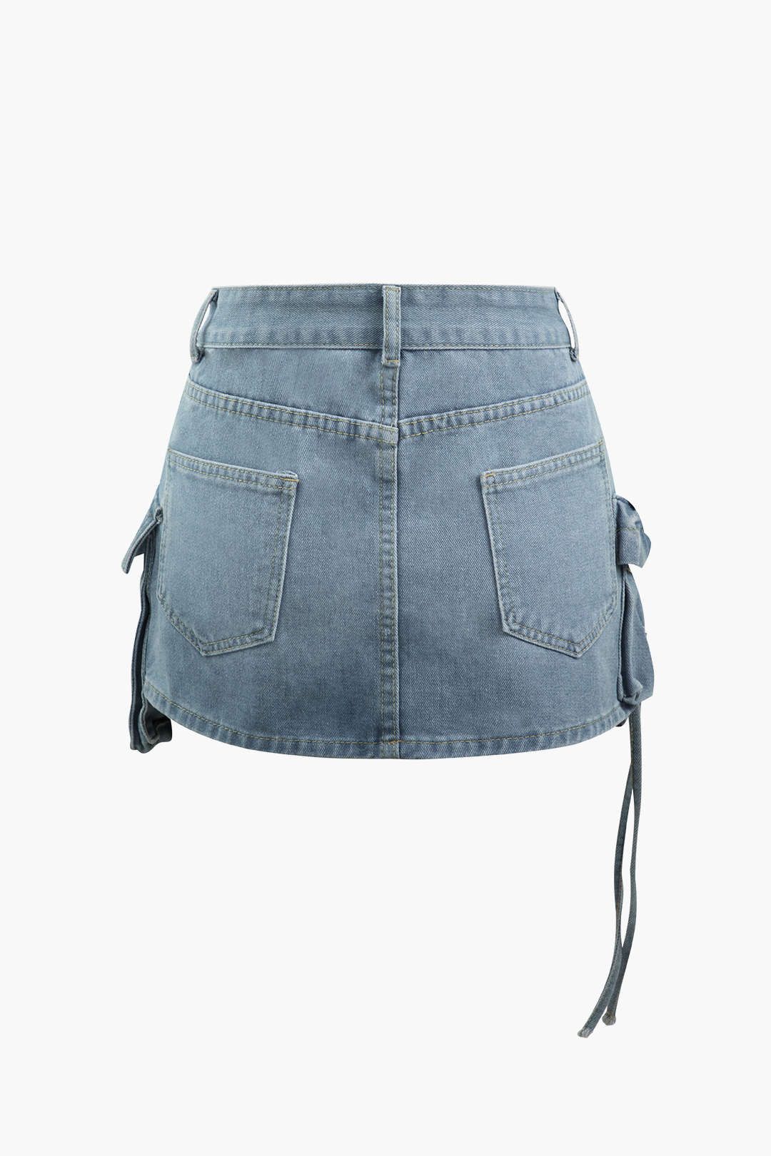 Flap Pocket Denim Mini Skirt sold by Micas product image thumbnail 3