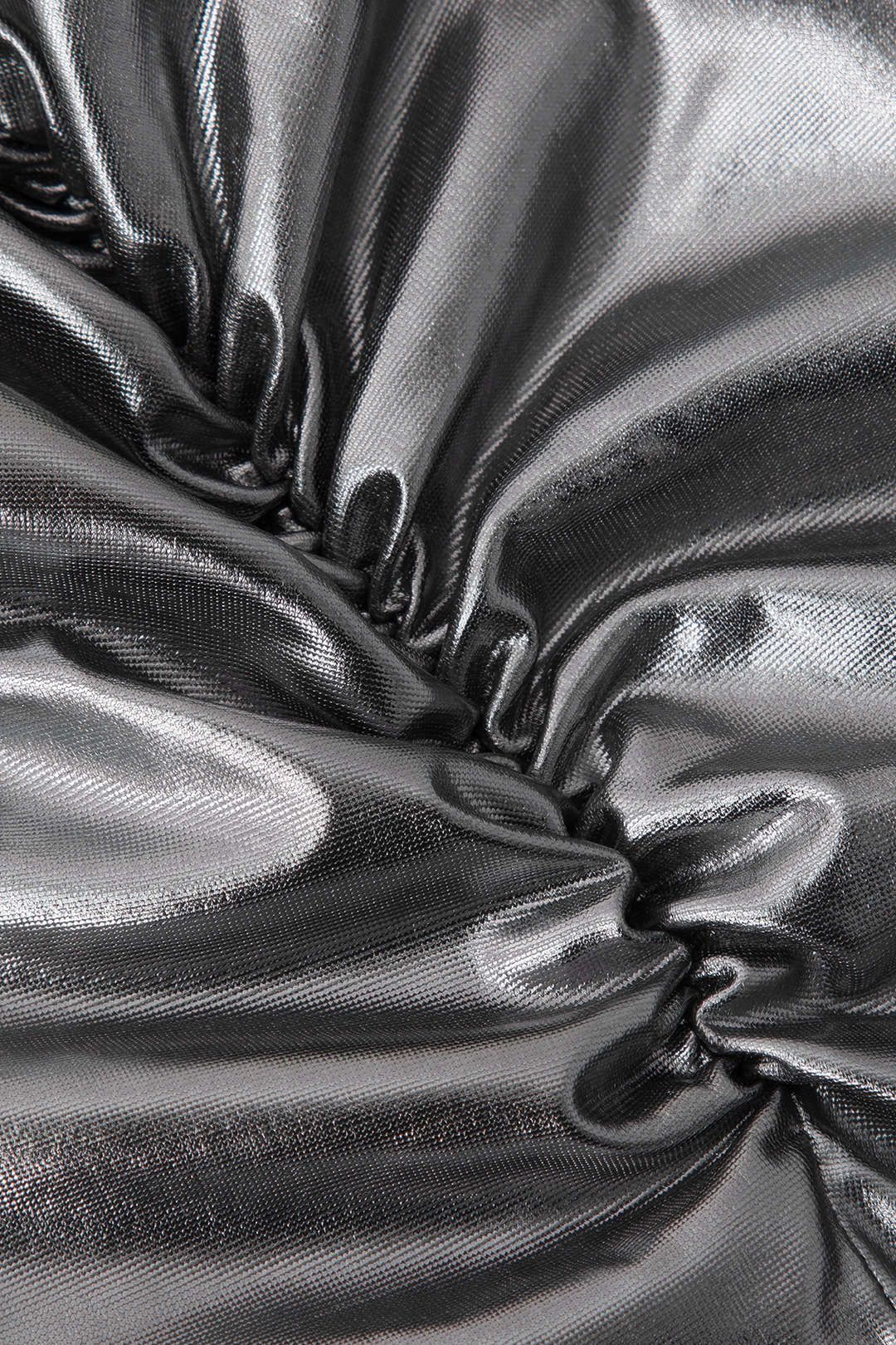 Metallic Cowl Neck Cut Out Slit Maxi Dress sold by Micas product image thumbnail 4