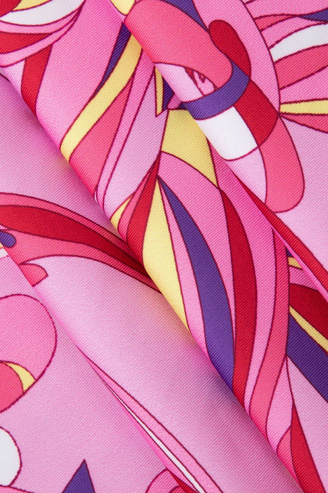 Printed Cowl Neck Halter Backless Maxi Dress sold by Micas product image thumbnail 4