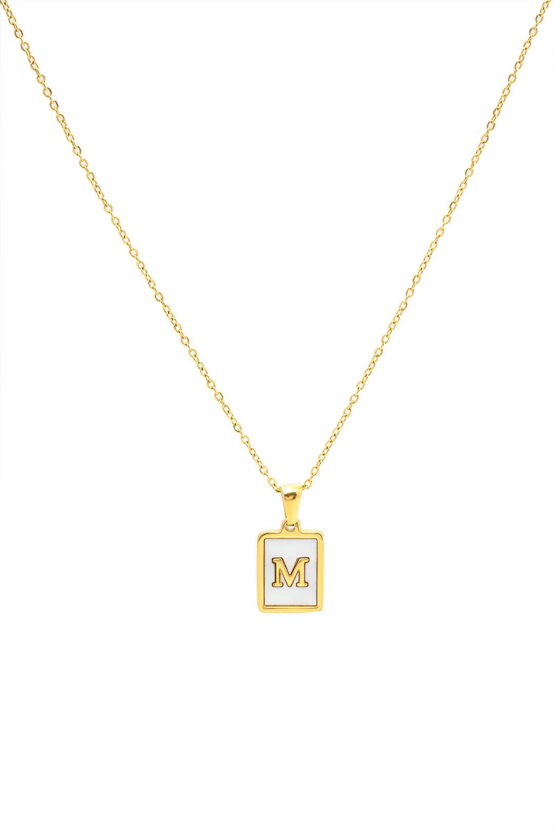 M Pendant Necklace sold by Micas