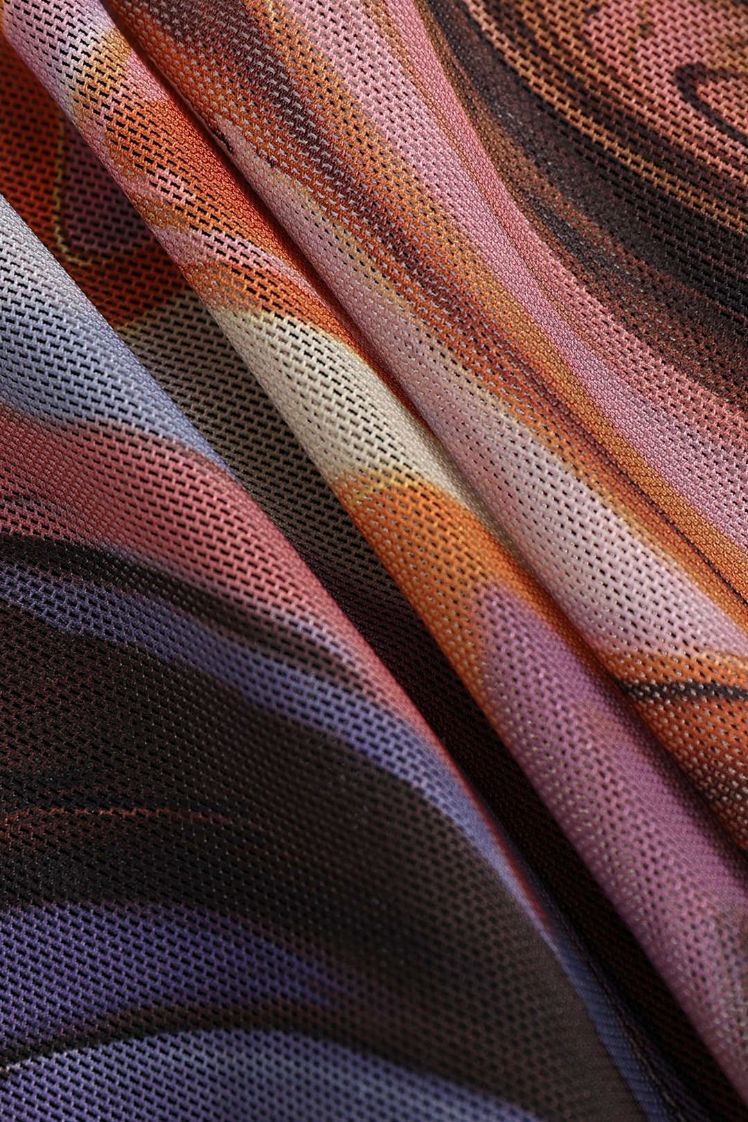 Abstract Print Sheer Mesh Long SLeeve Top sold by Micas product image thumbnail 3