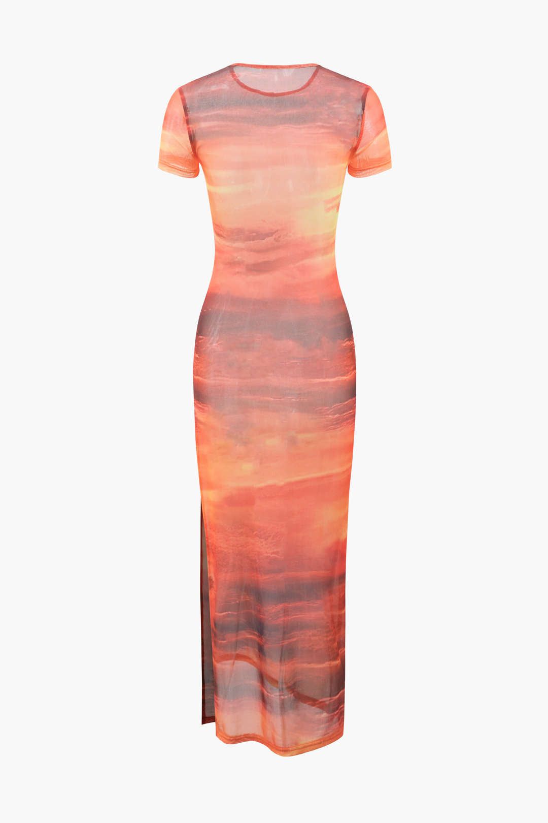 Tie Dye Mesh Short Sleeve Maxi Dress sold by Micas product image thumbnail 2
