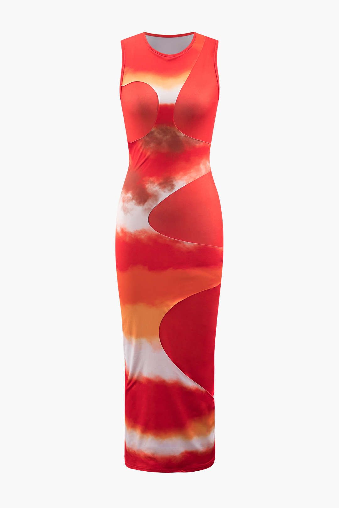Tie Dye Print Sleeveless Maxi Dress sold by Micas