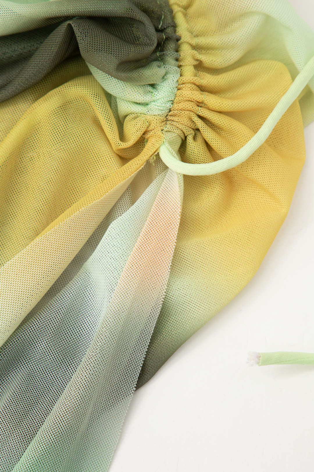 Tie Dye Mesh Ruched Sleeveless Midi Dress sold by Micas product image thumbnail 4