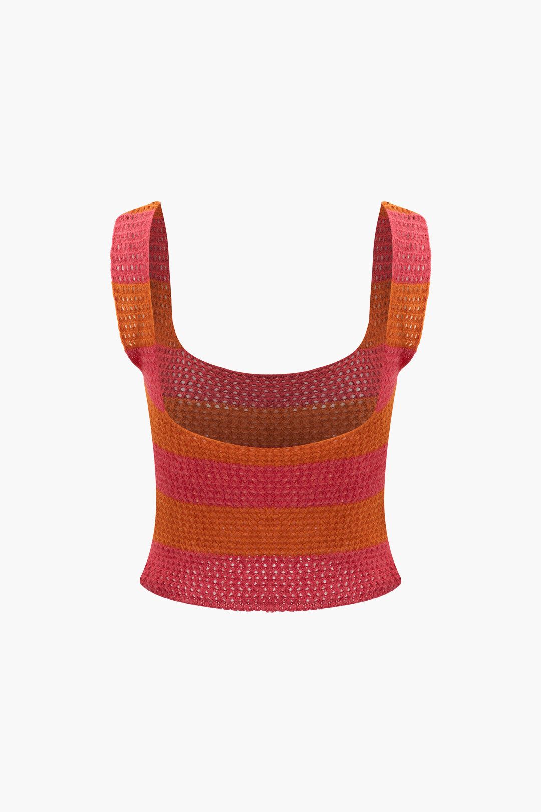 Stripe Square Neck Knit Tank Top sold by Micas product image thumbnail 2