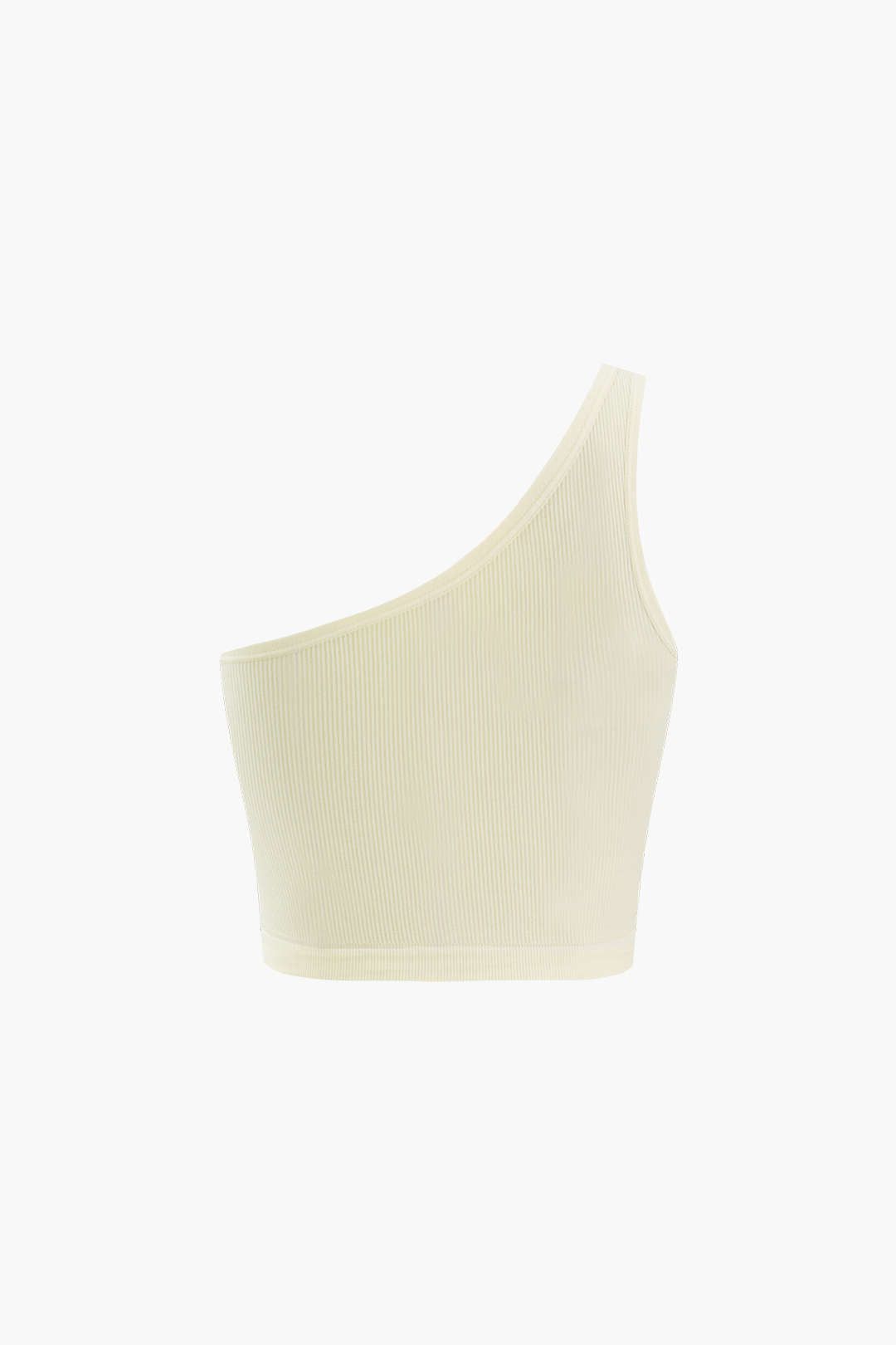 Topstitching One Shoulder Tank Top sold by Micas product image thumbnail 2