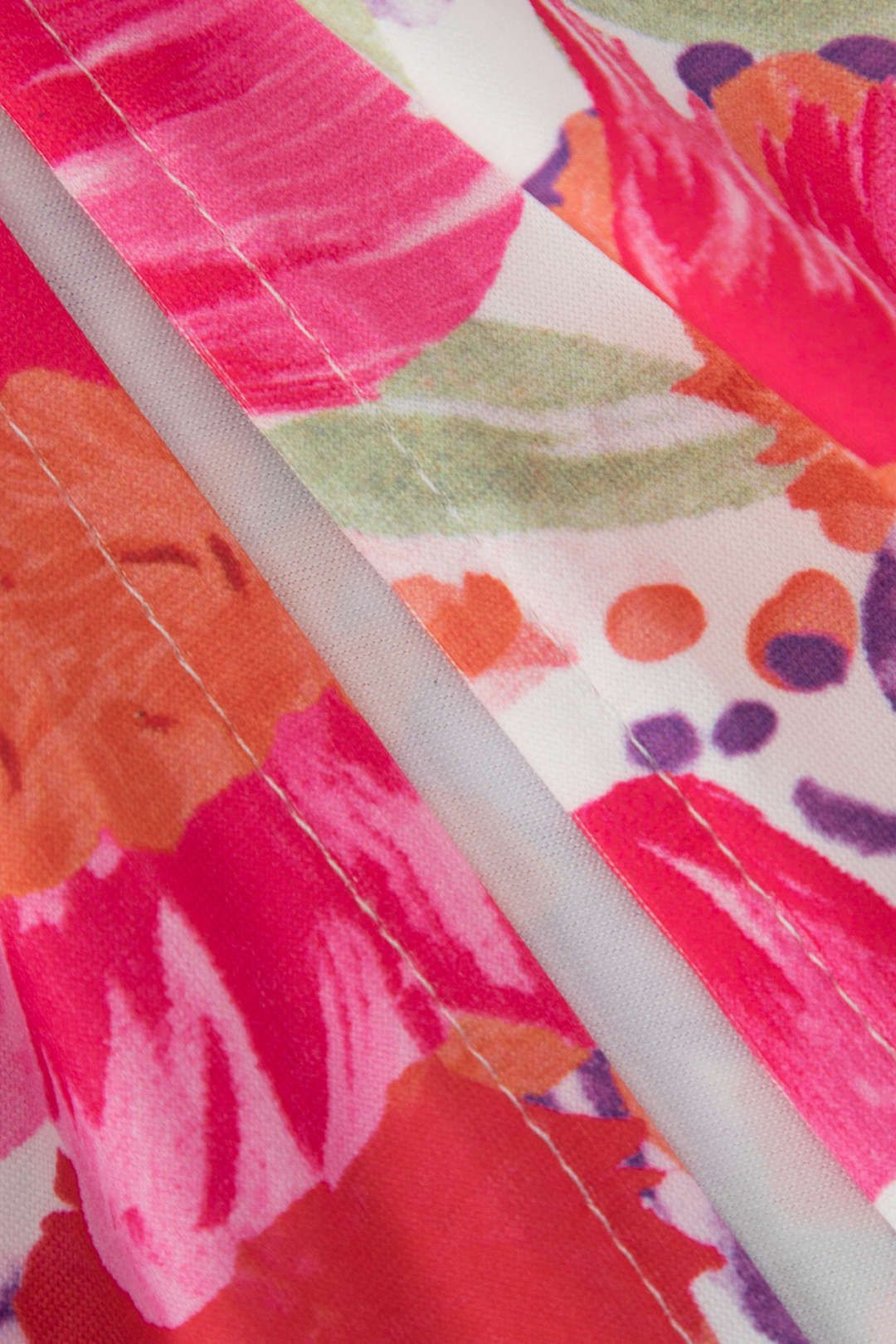 Floral Print V-neck Side Slit Maxi Dress sold by Micas product image thumbnail 3