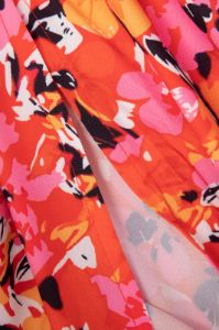 Floral Print Cross Tie Back Slit Maxi Dress sold by Micas