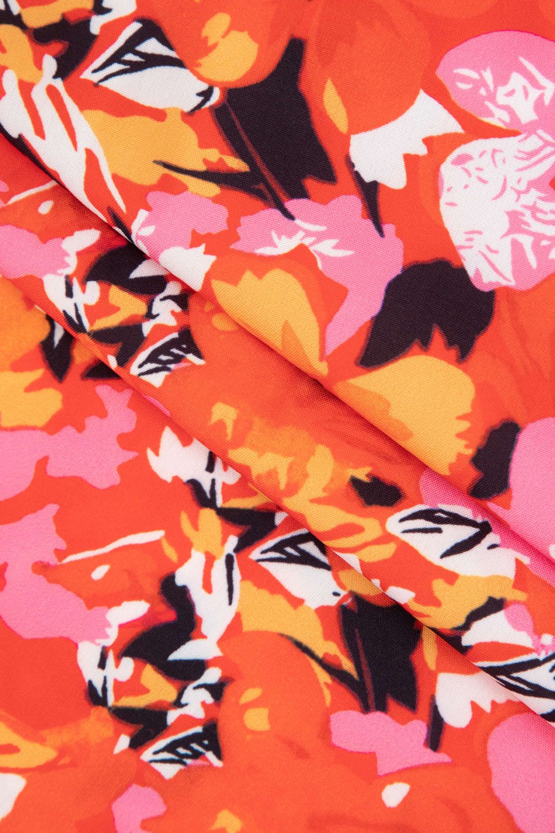 Floral Print Cross Tie Back Slit Maxi Dress sold by Micas product image thumbnail 5