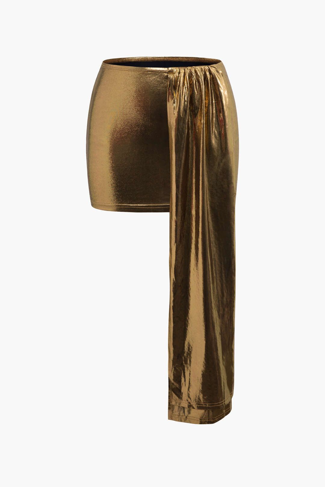Metallic Tube Top And Asymmetric Mini Skirt Set sold by Micas product image thumbnail 3