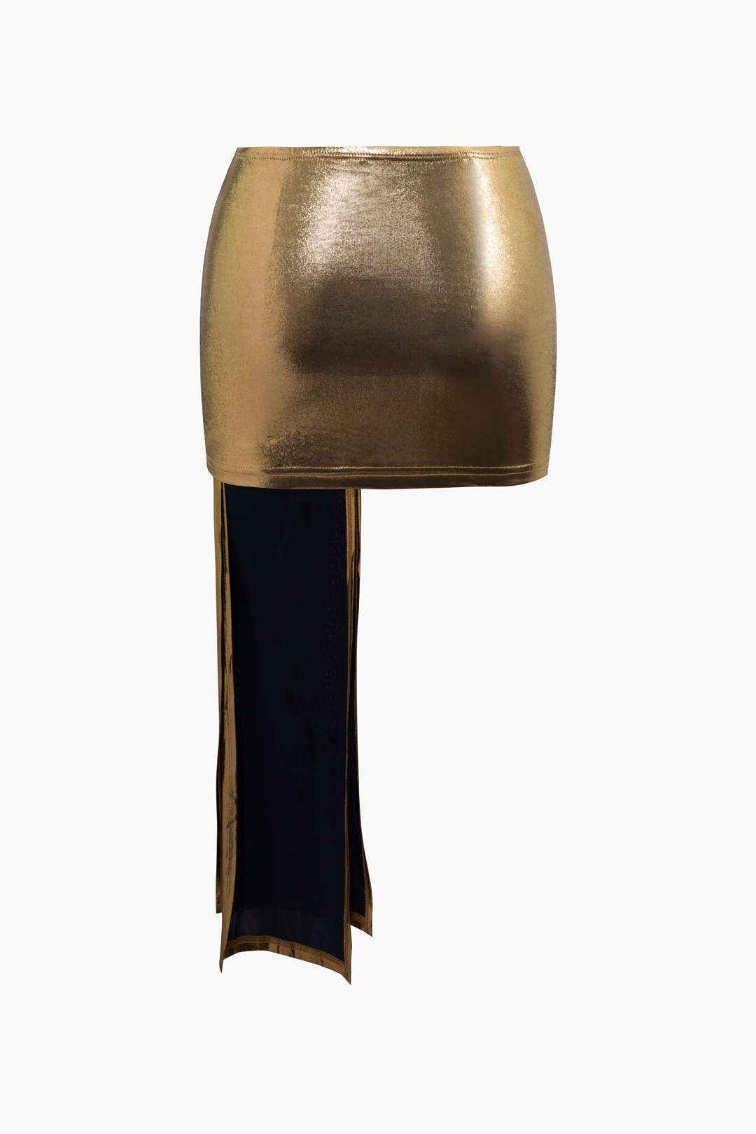 Metallic Tube Top And Asymmetric Mini Skirt Set sold by Micas product image thumbnail 5