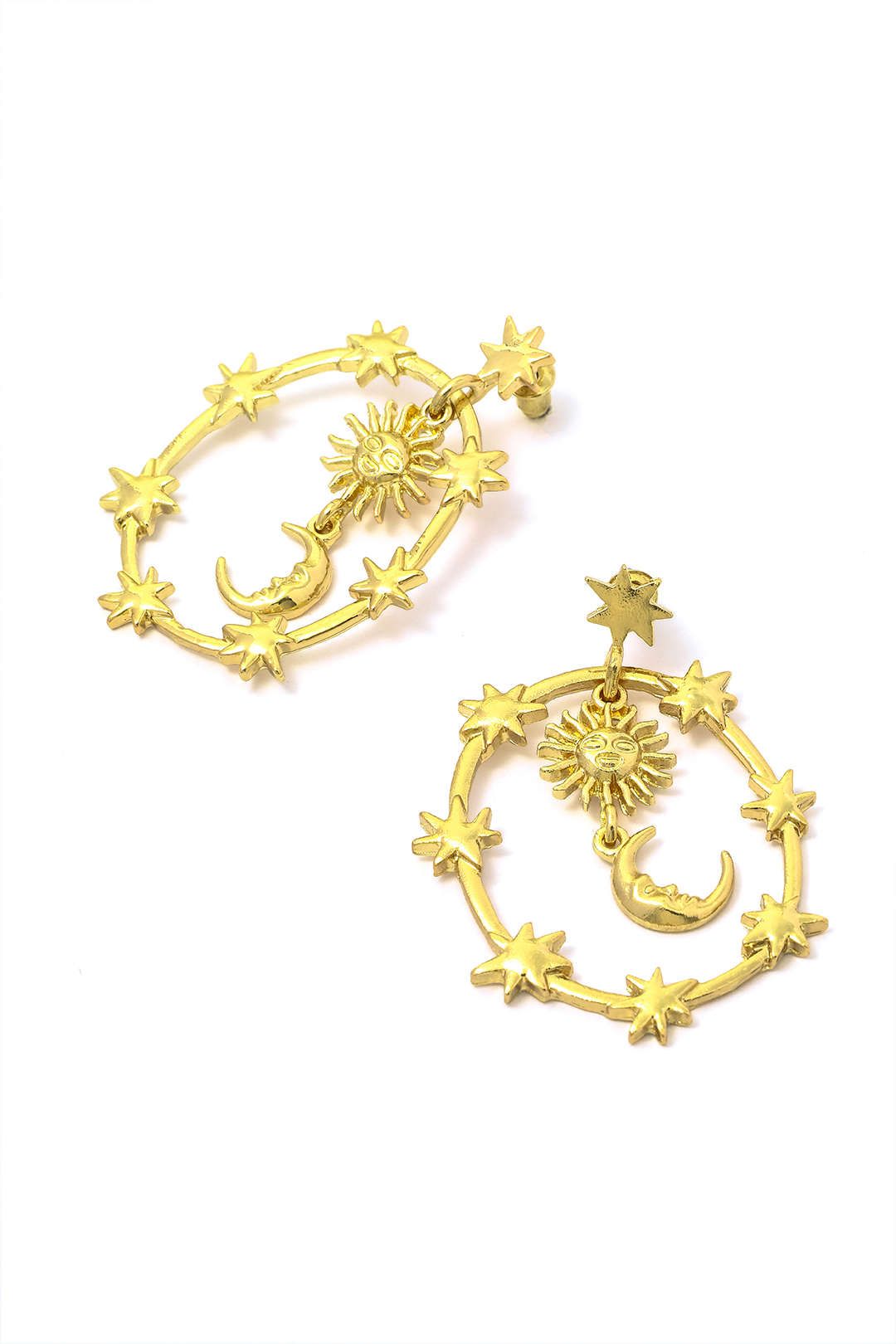 Sun & Star & Moon Pendant Earrings sold by Micas product image thumbnail 3