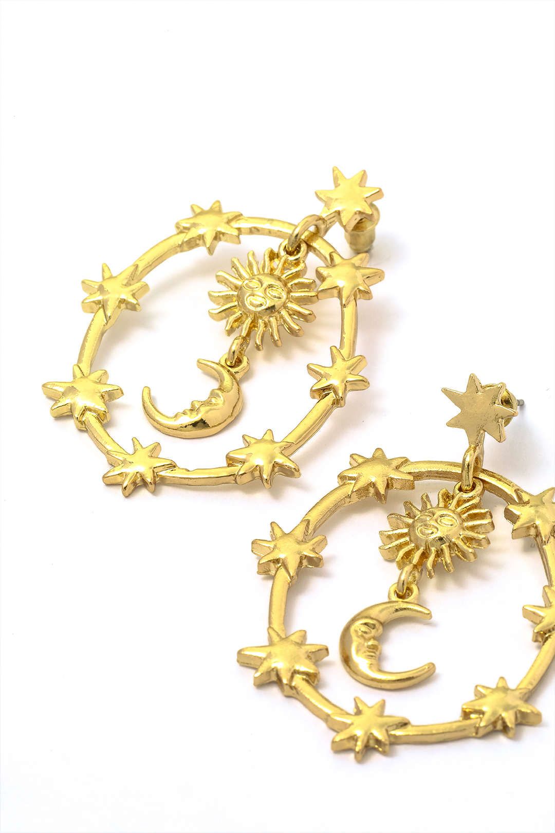 Sun & Star & Moon Pendant Earrings sold by Micas product image thumbnail 2