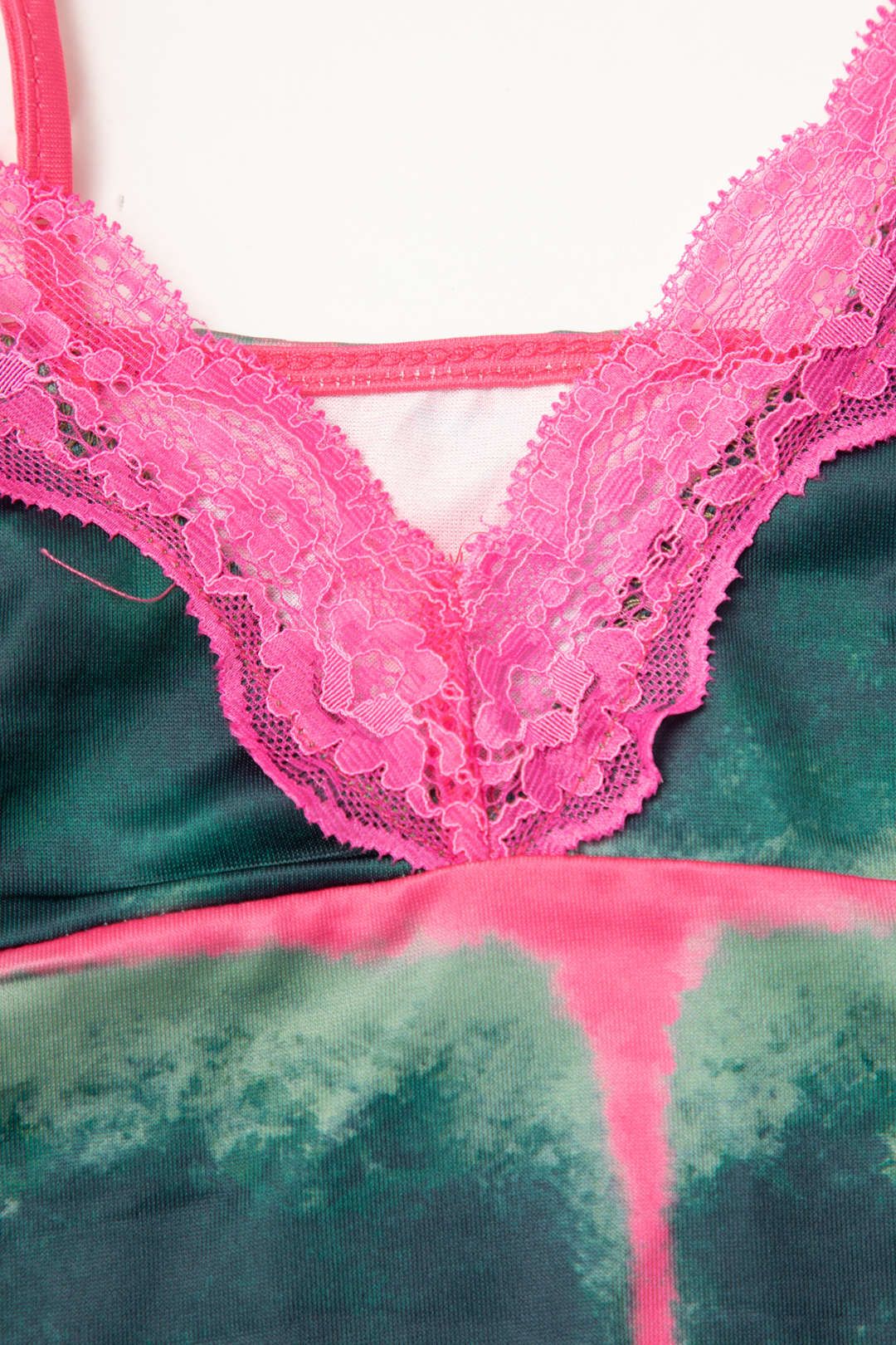 Tie Dye Lace Trim Cami Top And Mini Skirt Set sold by Micas product image thumbnail 6