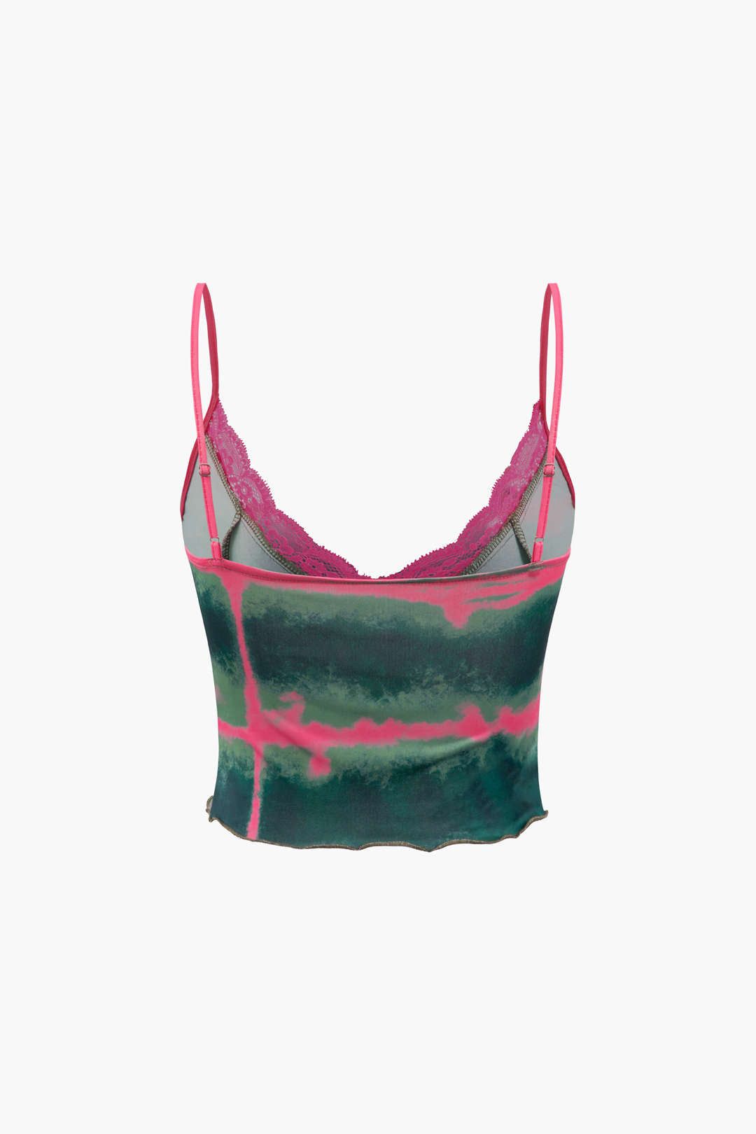 Tie Dye Lace Trim Cami Top And Mini Skirt Set sold by Micas product image thumbnail 4