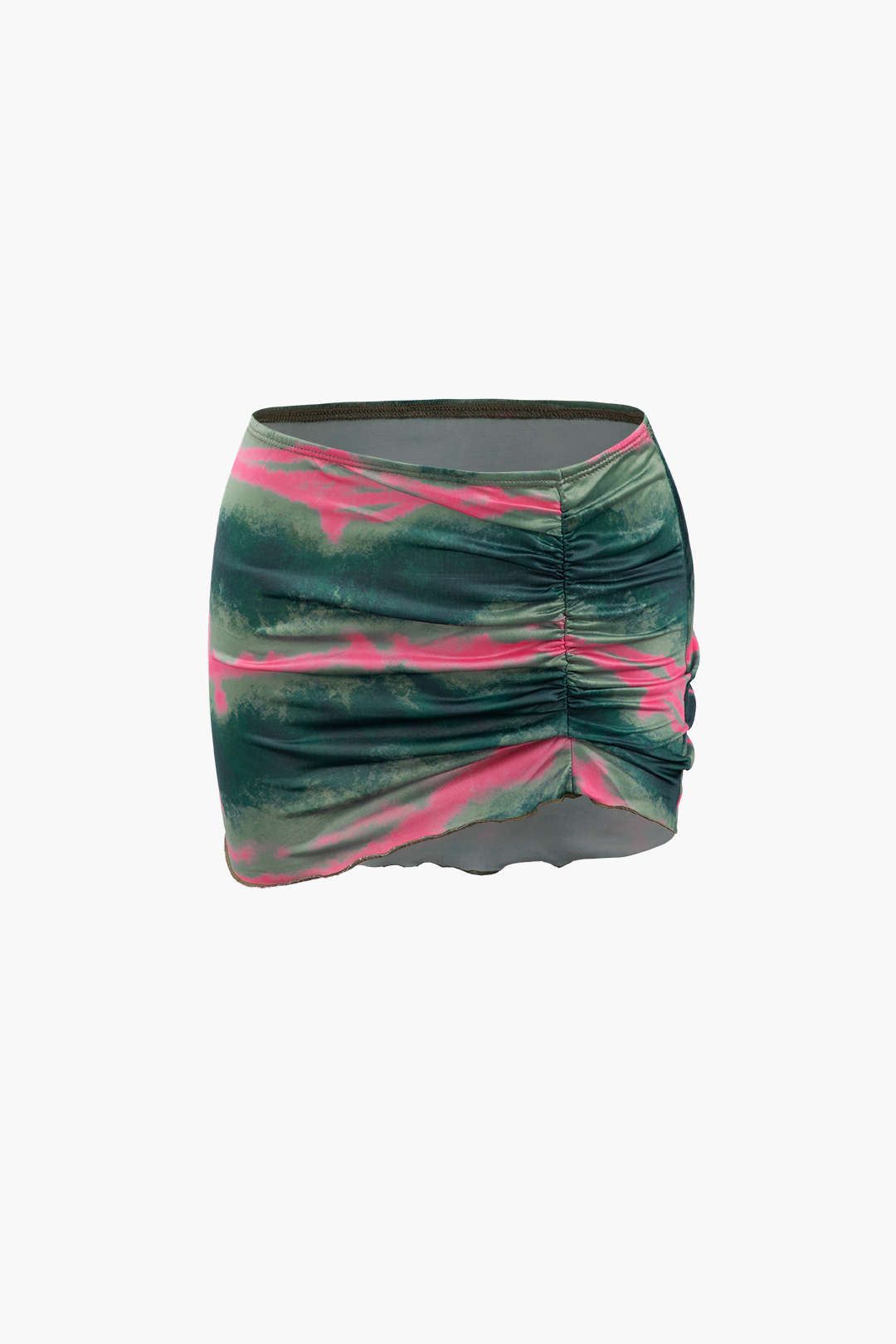 Tie Dye Lace Trim Cami Top And Mini Skirt Set sold by Micas product image thumbnail 3