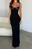Lace Trim Patchwork Maxi Dress sold by Micas