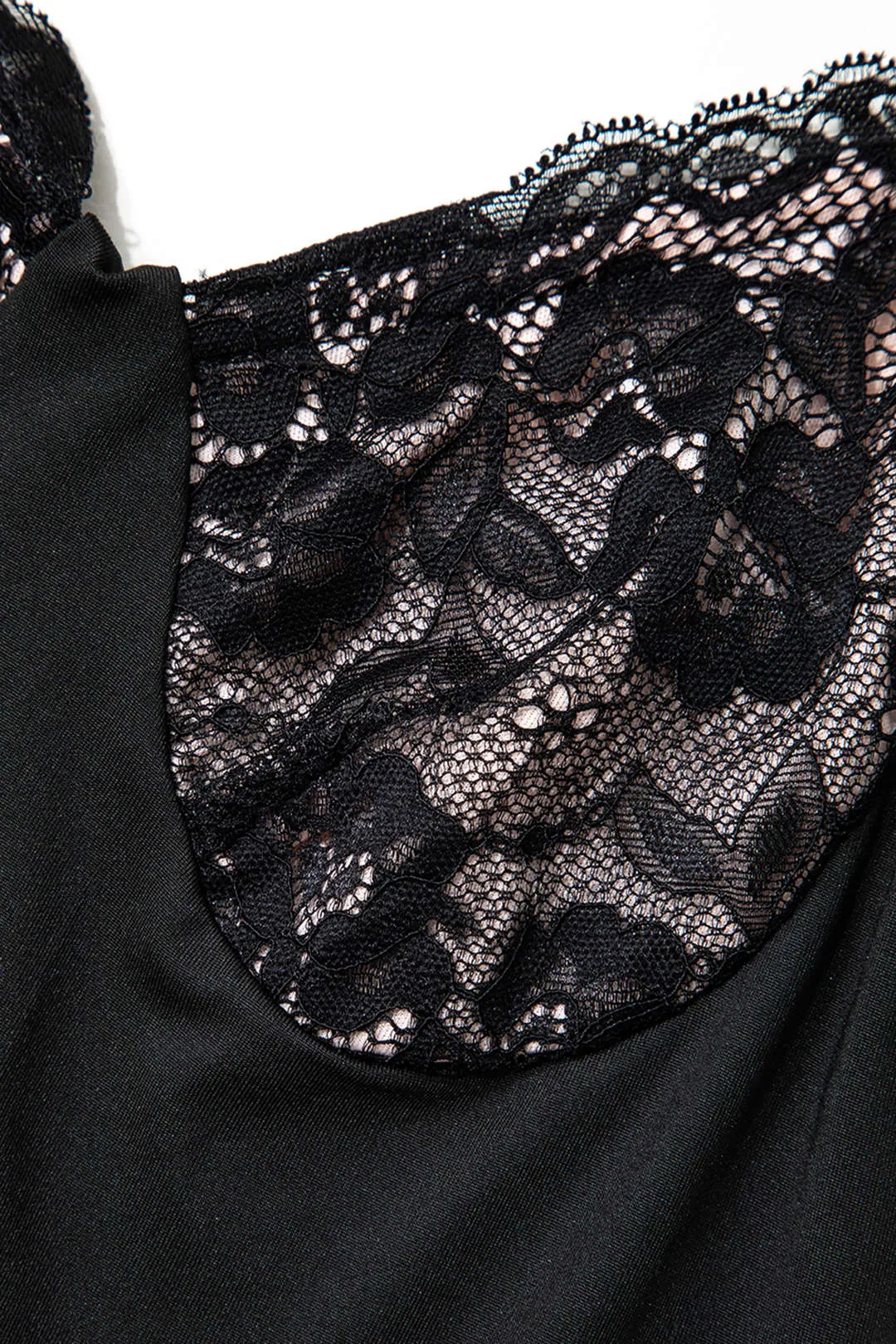 Lace Trim Patchwork Maxi Dress sold by Micas product image thumbnail 5