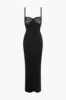 Lace Trim Patchwork Maxi Dress sold by Micas