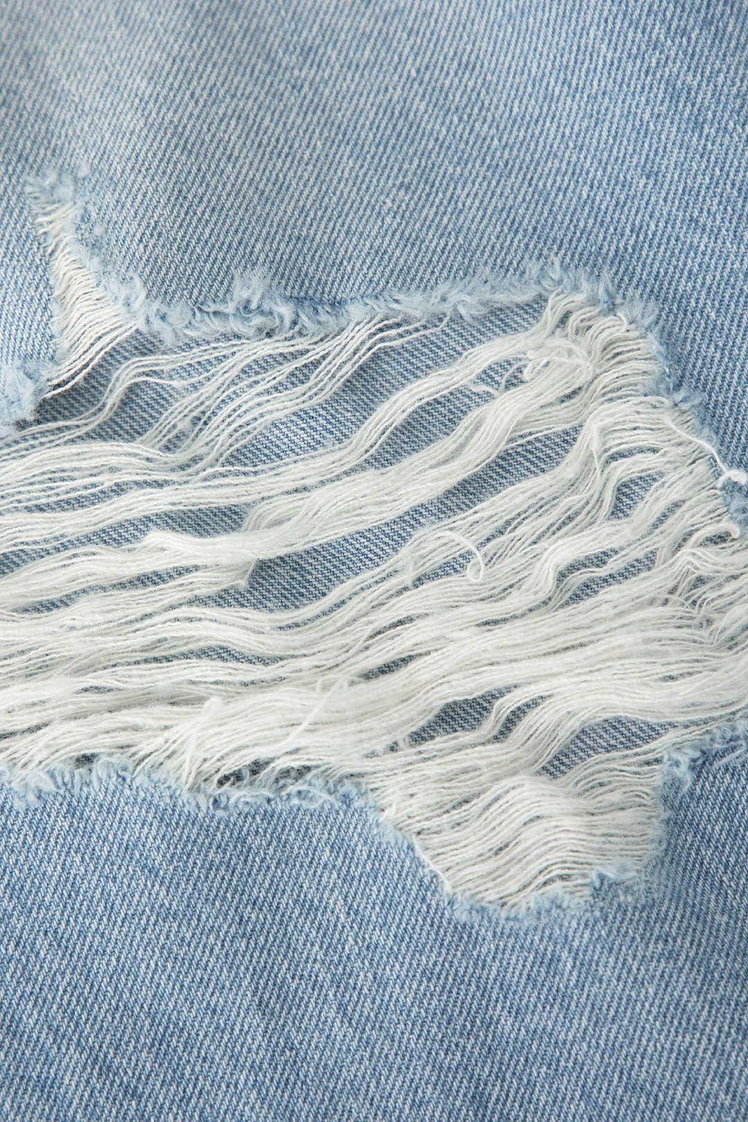 Faded Destroyed Straight Leg Jeans sold by Micas product image thumbnail 4
