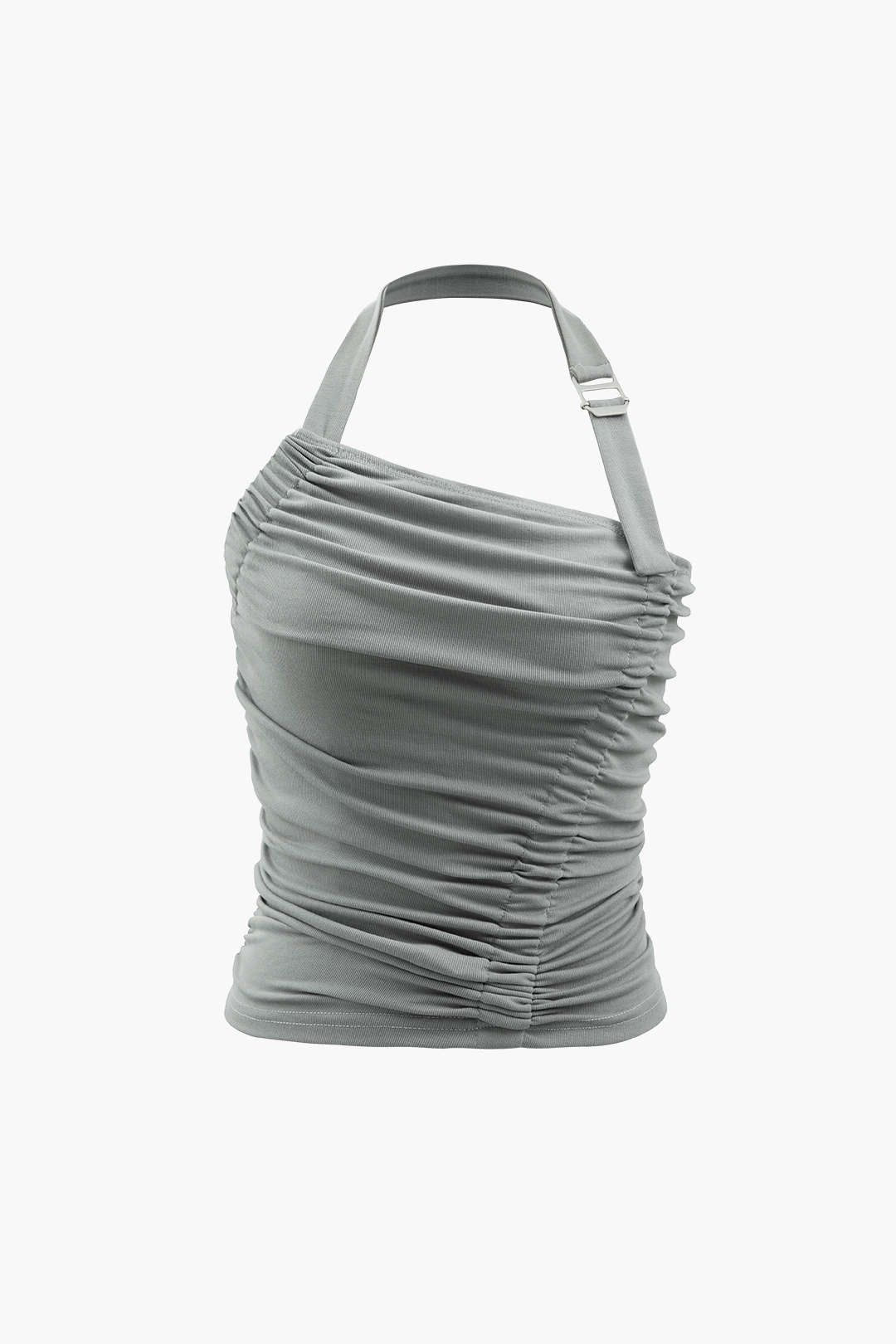 Ruched Halter Neck Top sold by Micas