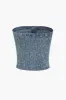 Button Up Tube Top og Ombre Nederdel Denim Suit sold by Micas