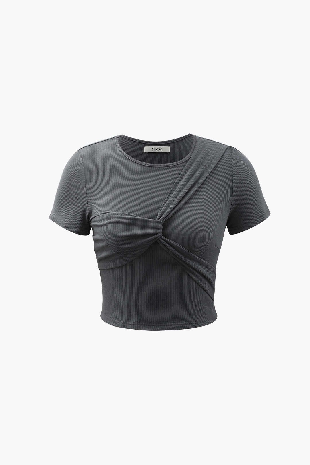 Ribbed Short Sleeve T-Shirt sold by Micas