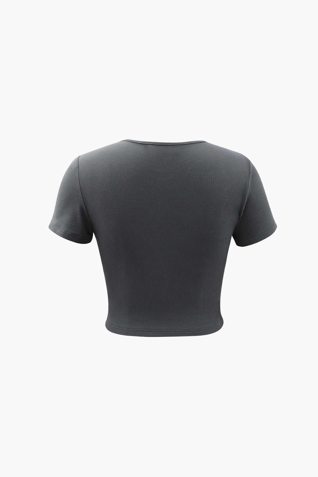 Ribbed Short Sleeve T-Shirt sold by Micas product image thumbnail 2