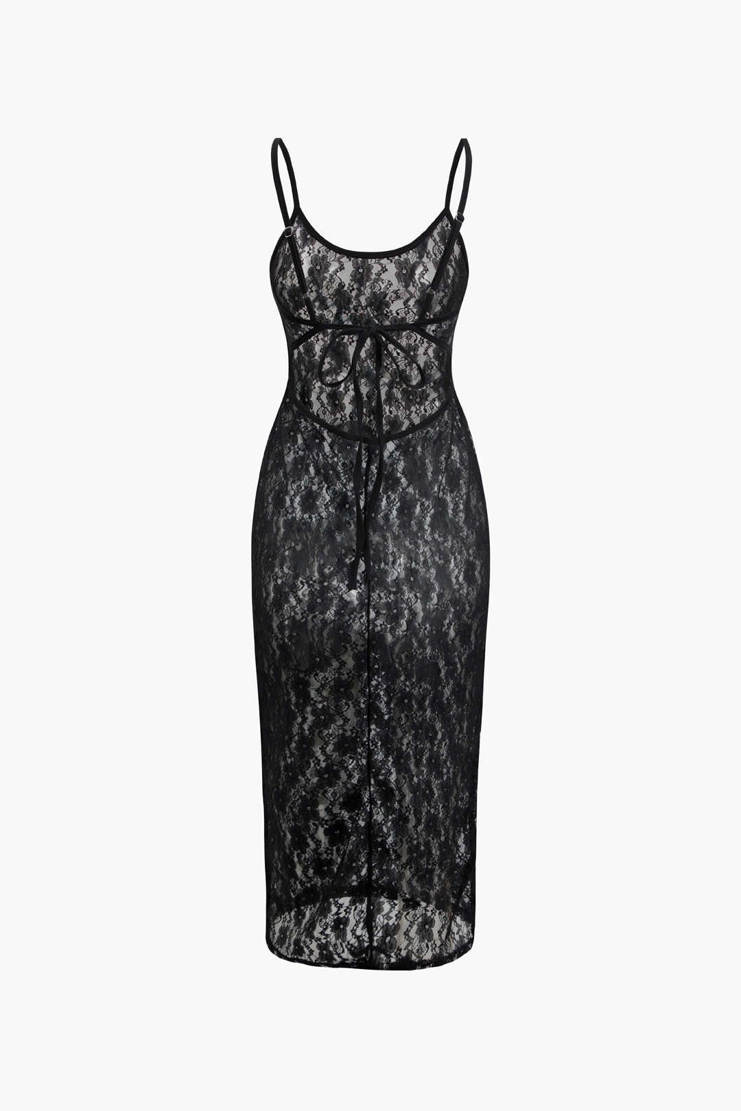 Floral Lace V-neck Cami Maxi Dress sold by Micas product image thumbnail 2