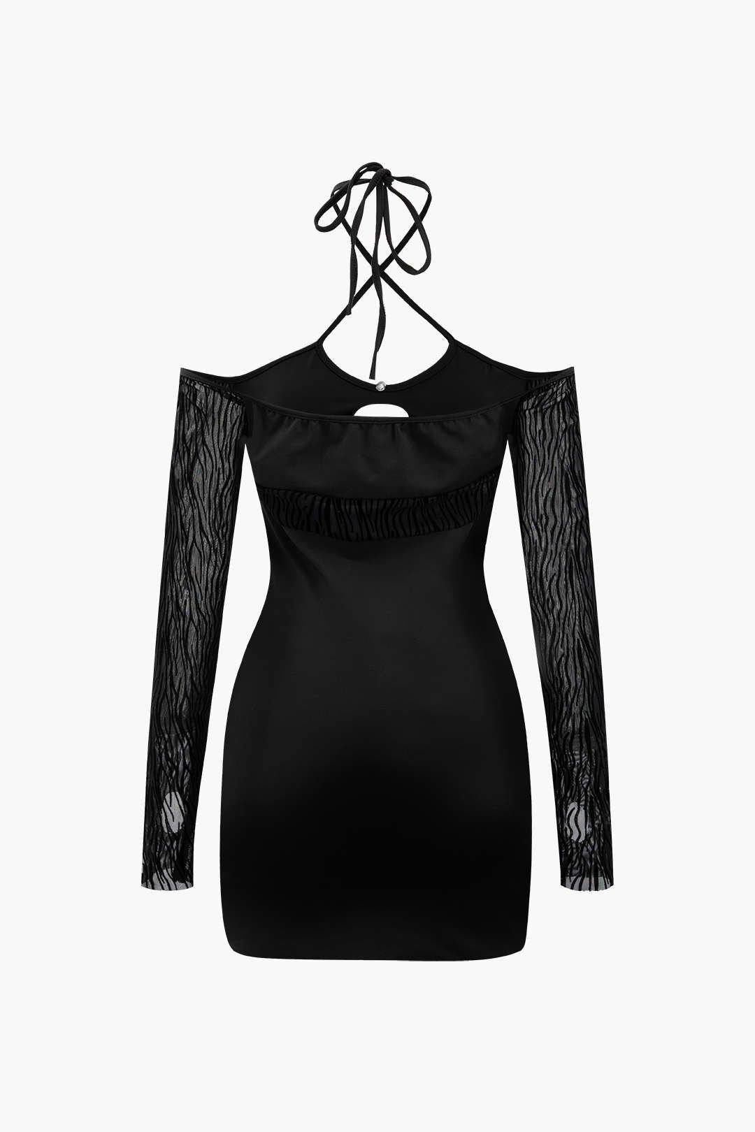 Halter Neck Off Shoulder Cut Out Bodycon Mini Dress sold by Micas product image thumbnail 2