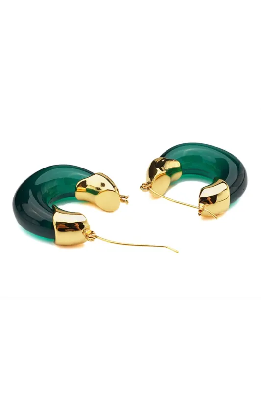 Crystal U-shape Earrings sold by Micas