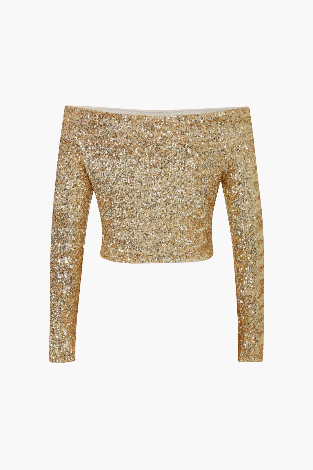 Off The Shoulder Sequin Long Sleeve Top sold by Micas product image thumbnail 2
