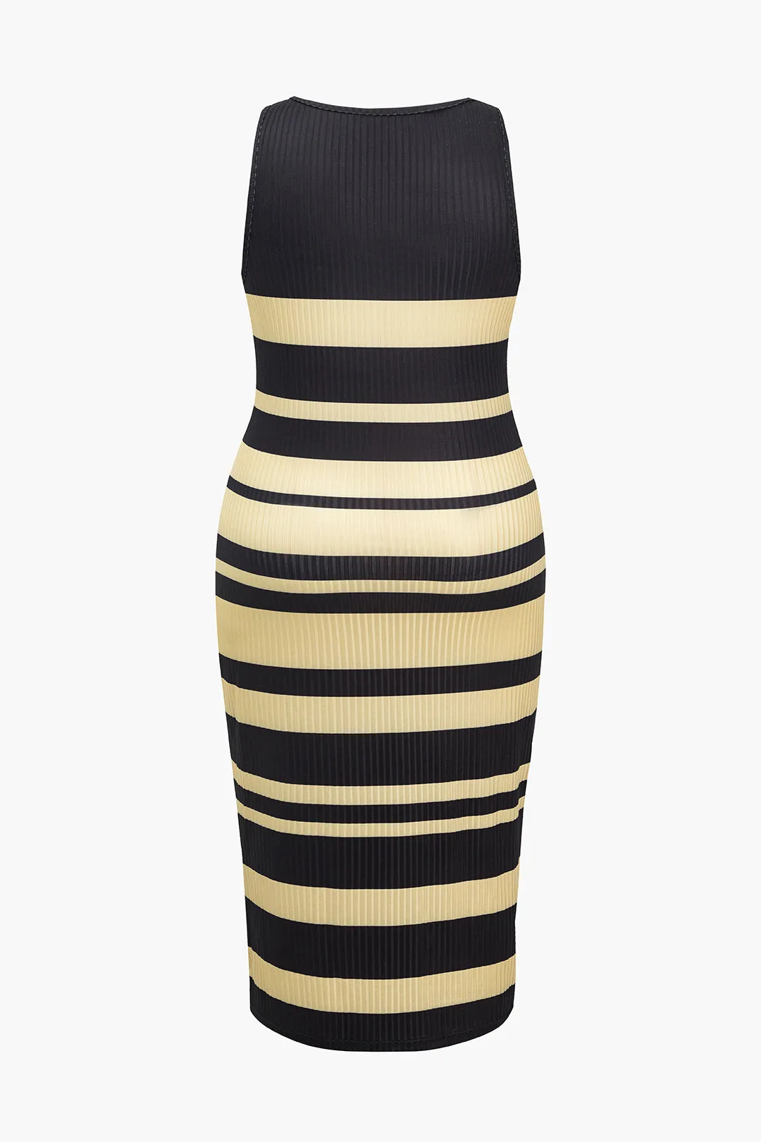 Plus Size Stripe Tank V-neck Midi Dress sold by Micas product image thumbnail 2