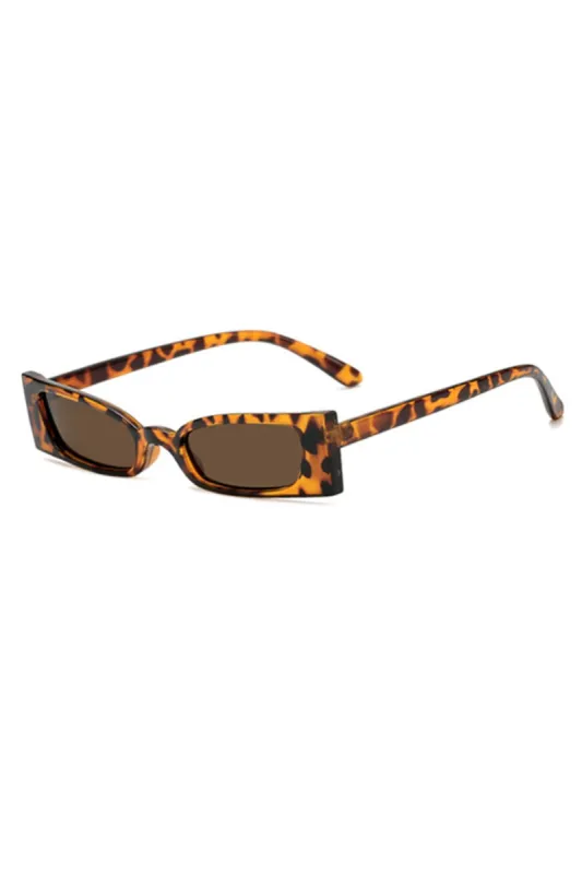 Retro Leopard Square Frame Sunglasses sold by Micas